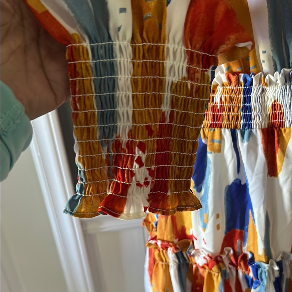 Colorful Abstract Print Dress - Picture 6 of 8
